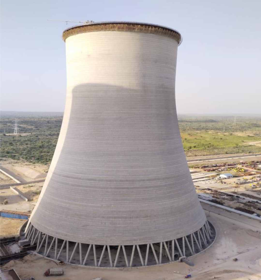 巴基斯坦塔尔燃煤电站2#冷却塔顺利封顶